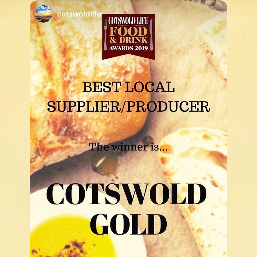 Cotswold Gold Winners Best Local Supplier/Producer